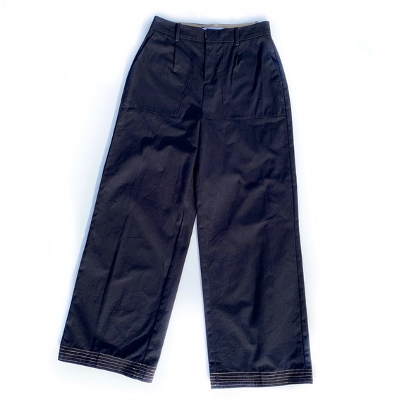 Zara Pants - NEW - ZARA High Rise Wide-Leg Denim Pants | Small